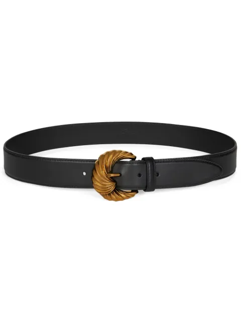 ETRO embossed-buckle leather belt Black WP3B0008AP207