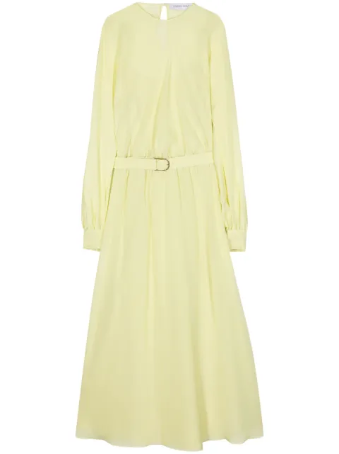 Raquel Diniz Marta chiffon midi dress Green 5M00006