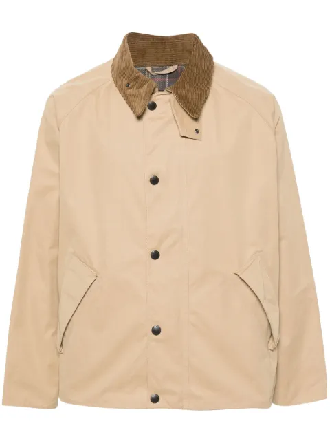 Barbour gabardine press-stud jacket Neutrals MCA0931