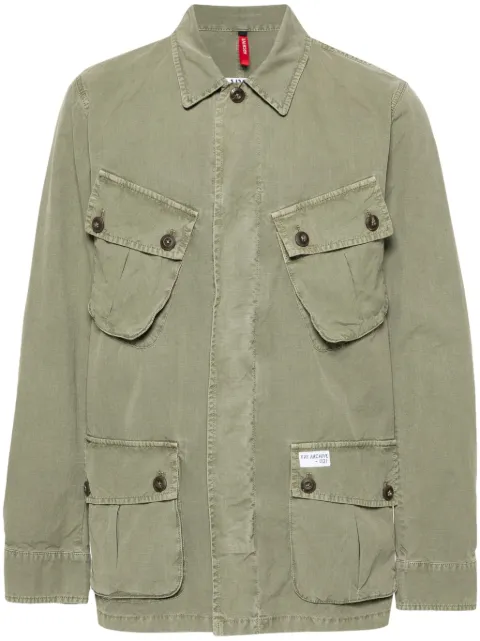 Fay Jungle cotton shirt jacket Green MAM1948082TVW1