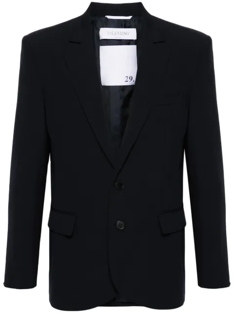 Valentino Garavani notched-lapels single-breasted blazer Blue VCEF618EJ