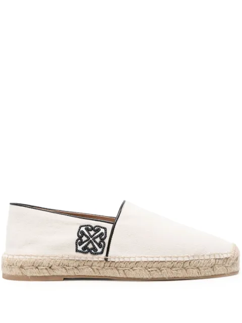 Off-White Anglette canvas espadrilles White OMIB007S24FAB0010301