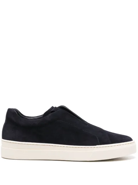 Scarosso Luca slip-on suede sneakers Blue LUCASNEABLUSUED