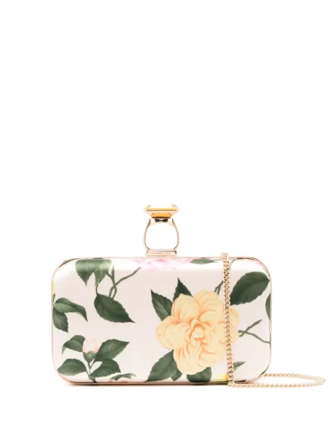 Sachin & Babi On The Rocks Lemonade Bouquet-print clutch bag Pink S241H11