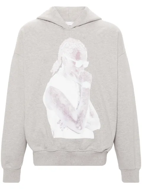 1989 STUDIO Slime cotton hoodie Grey SS2419