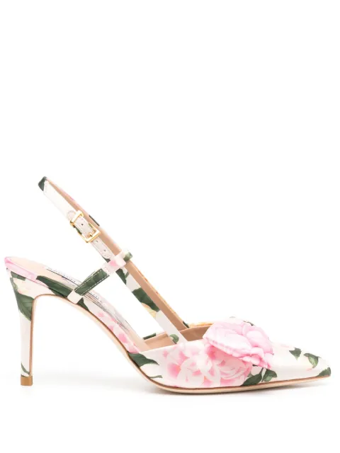 Sachin & Babi Lenox 90mm floral-print pumps Pink S241F04