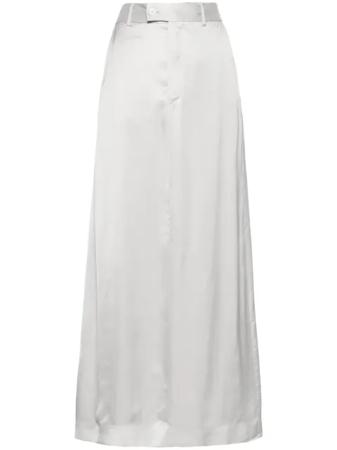 MM6 Maison Margiela tailored satin wrap skirt Silver S62MI0014S54450