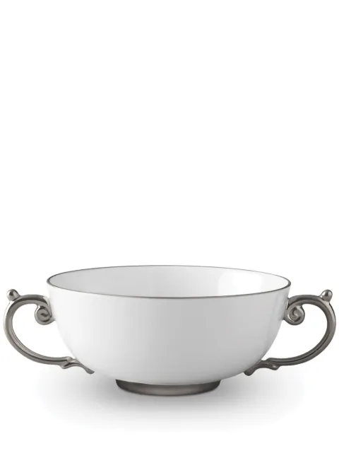 L'Objet Aegean soup bowl (14cm) White AG6350