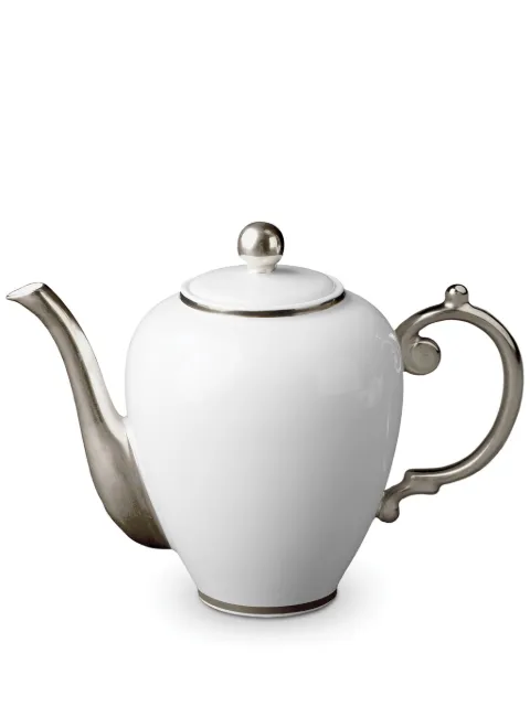 L'Objet Aegean coffee pot (27cm x 19cm) White AG6800
