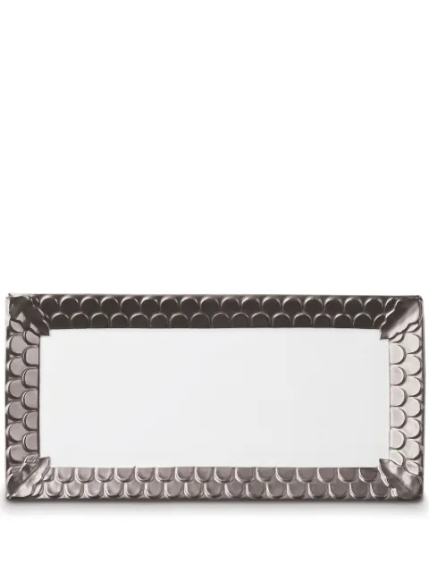 L'Objet Aegean rectangular platter (19cm x 39cm) White AG6900