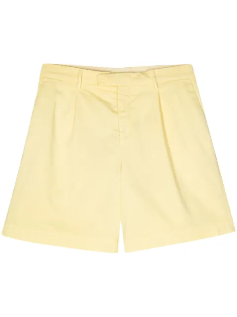 Lardini pleat-detailing bermuda shorts Yellow EQARAMID94EQR62298
