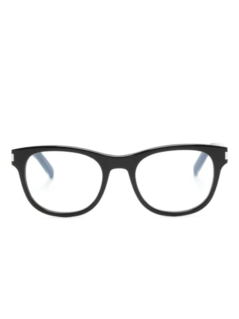 Saint Laurent Eyewear oval-frame glasses Black SL663