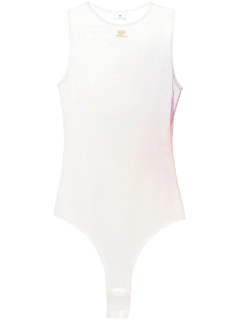 Courrèges Aura tulle bodysuit Neutrals 24JBD057PR0058