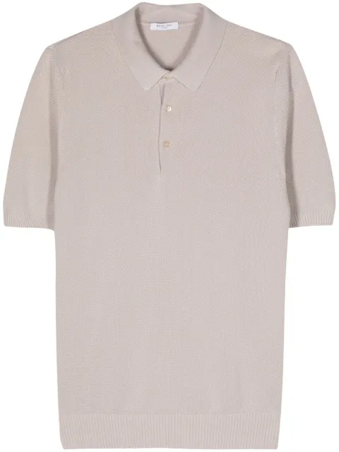 Boglioli piqué cotton polo shirt Grey 91554SB4801