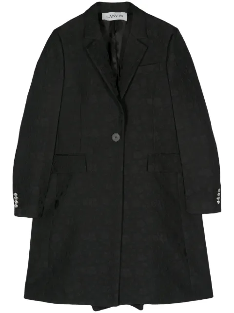 Lanvin cloqué midi coat Black RWCO00025873P24