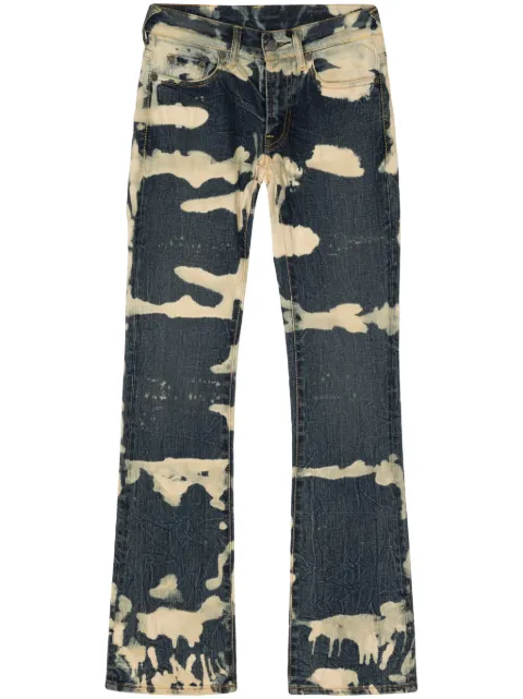 Stain Shade bleached bootcut jeans Blue 094