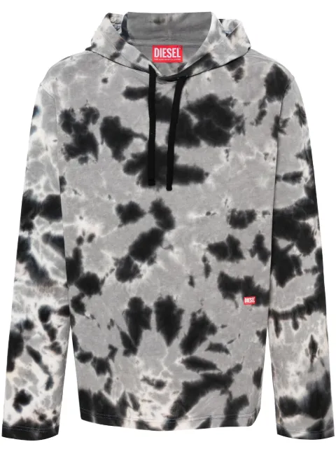 Diesel T-Crane-Ls-Hood-N1 cotton hoodie Grey A133130CLAU