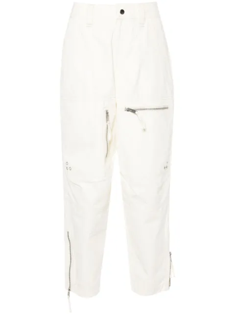 MARANT ÉTOILE Kelvin cotton trousers Neutrals PA0279FAB1G04E