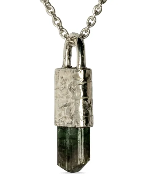 Parts of Four Talisman Specimen elbaite necklace Silver Z453MA10KWELB
