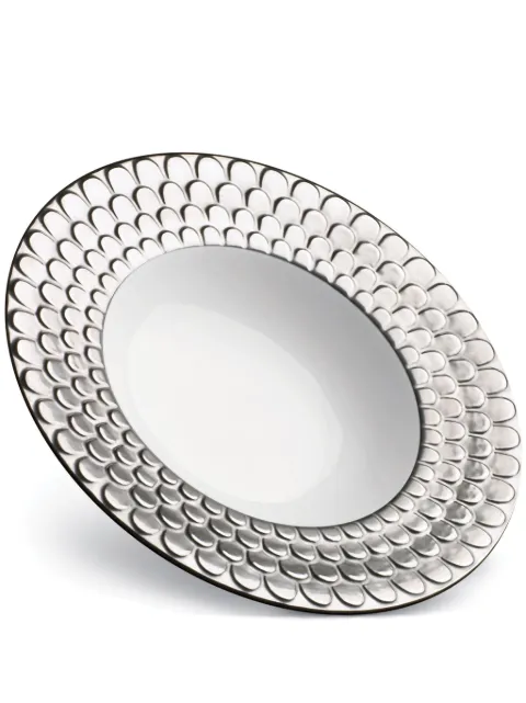 L'Objet Aegean soup plate (22cm) White AG6300