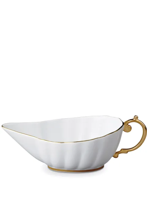 L'Objet Aegean sauce boat (8cm x 20cm) White AG5850