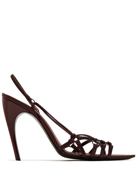 Nensi Dojaka 100mm strappy sandals Red ND24SSPCW42030A
