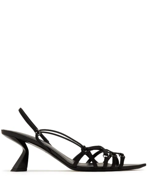 Nensi Dojaka slingback leather sandals Black ND24SSPCW42025A