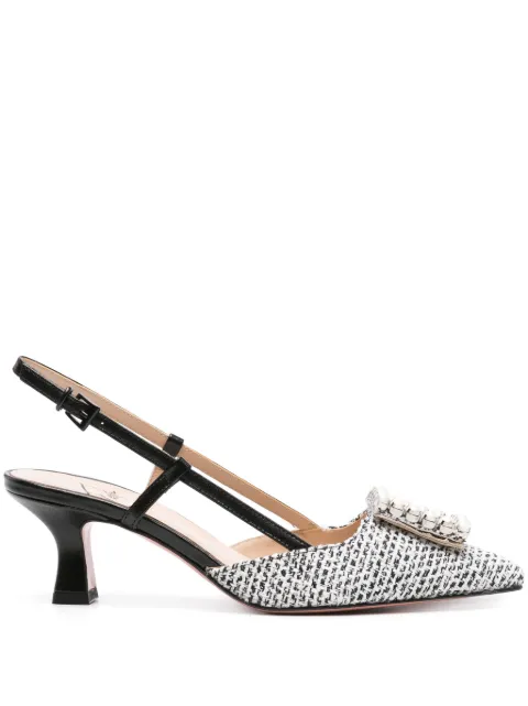 Roberto Festa Stefy 50mm tweed pumps Black STEFIMARILU