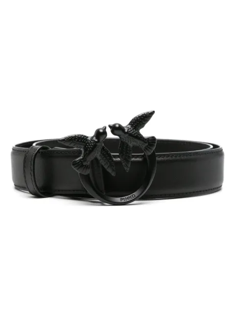 PINKO coloured buckle leather belt Black 100125A1K2