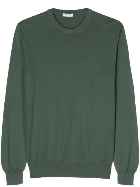 Boglioli crew-neck cotton jumper Green 91307SA0803