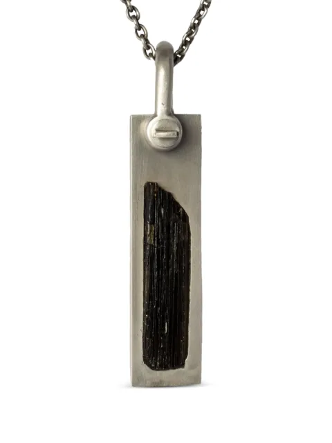 Parts of Four Plate Specimen enstatite necklace Silver Z895DAENS