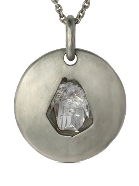 Parts of Four Disk danburite pendant necklace Silver D89DADAN