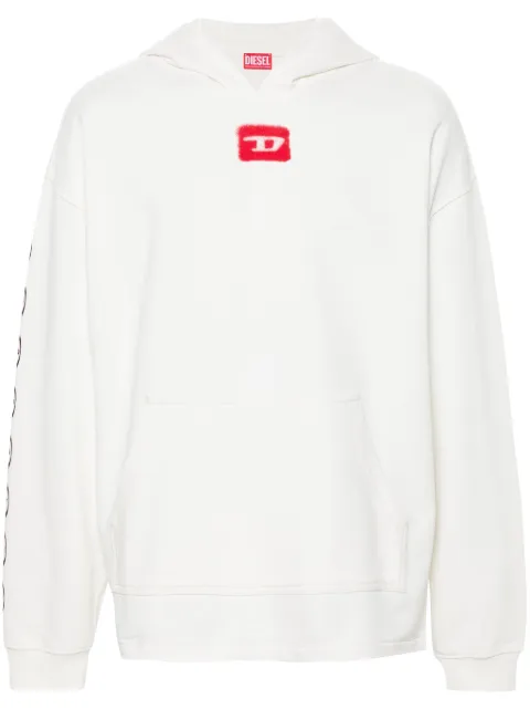 Diesel S-Baxt-Hood cotton hoodie White A129080AKAL