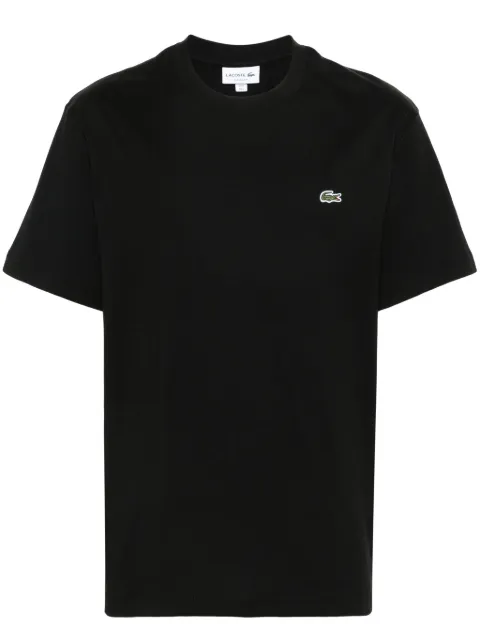 Lacoste logo-patch cotton T-shirt Black TH7318