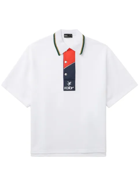 Kolor logo-embroidered polo shirt White 24SCMT01201