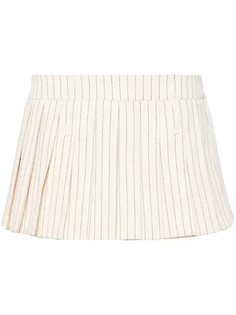 The Frankie Shop Blake pleated miniskirt Neutrals BSKBLA856