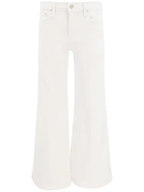 MOTHER The Twister Skimp high-rise flared jeans White 10655753