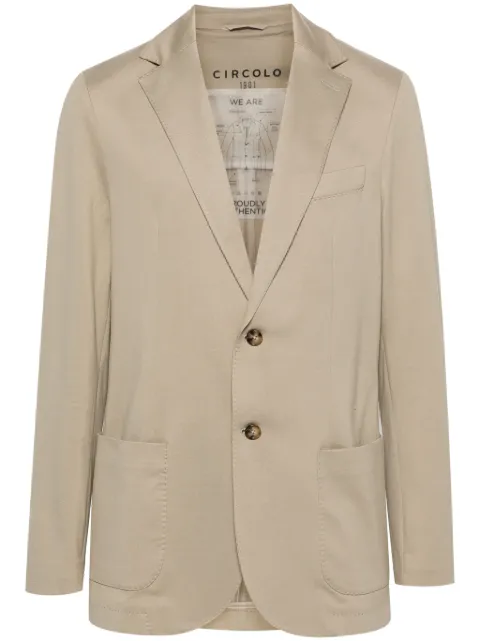 Circolo 1901 piqué-weave blazer Neutrals CN4224
