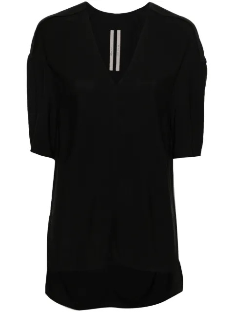 Rick Owens V-neck drop-shoulder blouse Black RP01D2236Y