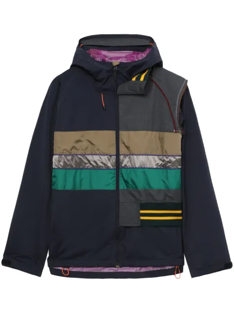Kolor contrasting-panel hooded jacket Blue 24SCMG07113