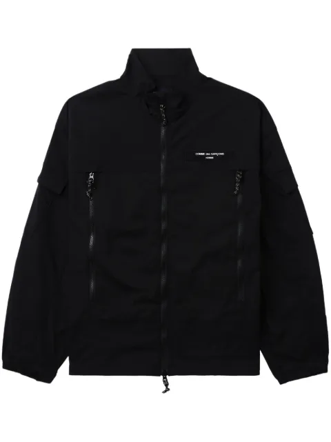 Comme des Garçons Homme logo-print zip-detail jacket Black HMJ024051