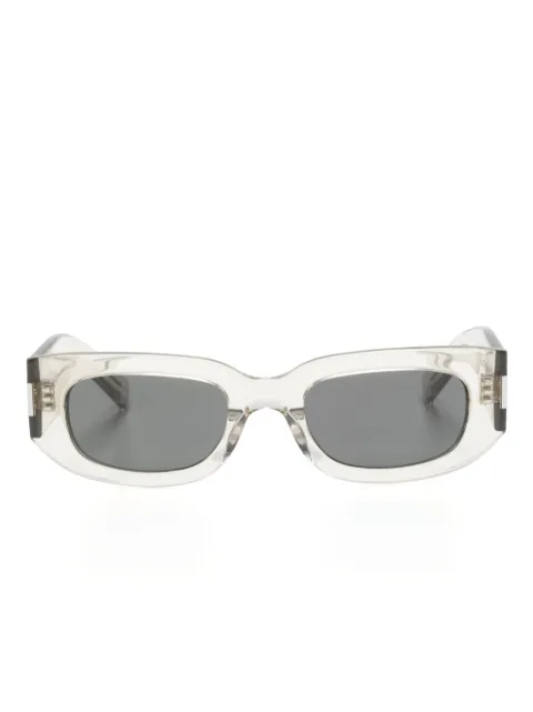 Saint Laurent Eyewear 660 rectangle-frame sunglasses Neutrals SL697