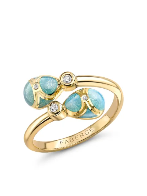Fabergé 18K yellow gold Heritage enamel and diamond ring Gold 1137RG2108