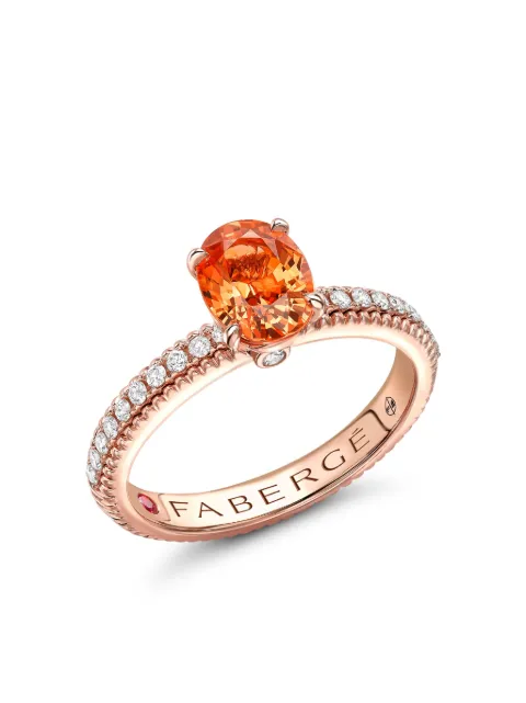 Fabergé 18kt rose gold Colours of Love multi-stone ring Pink 831RG2326