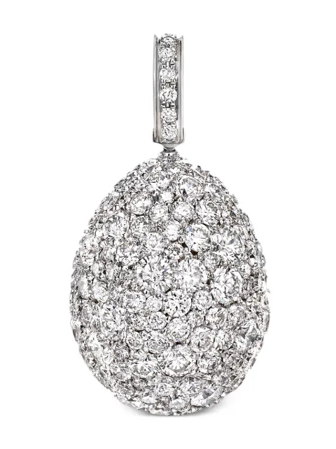 Fabergé 18kt white gold Emotion Egg diamond charm Silver 571EC1924