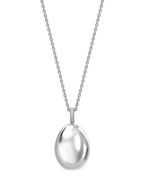 Fabergé 18kt white gold Fabergé Essence Egg pendant necklace Silver 409FP926
