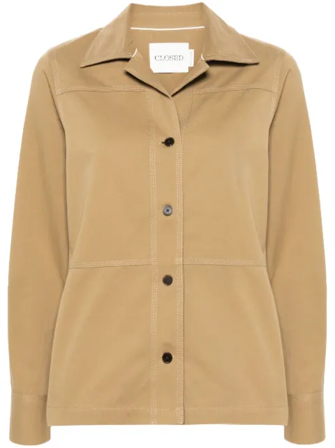 Closed panelled twill shirt jacket Neutrals C9427423I22