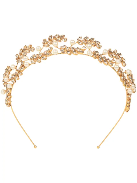 Jennifer Behr Delilah crystal-embellished headband Gold 50NB10CRYSTALANTIQUEGOLD