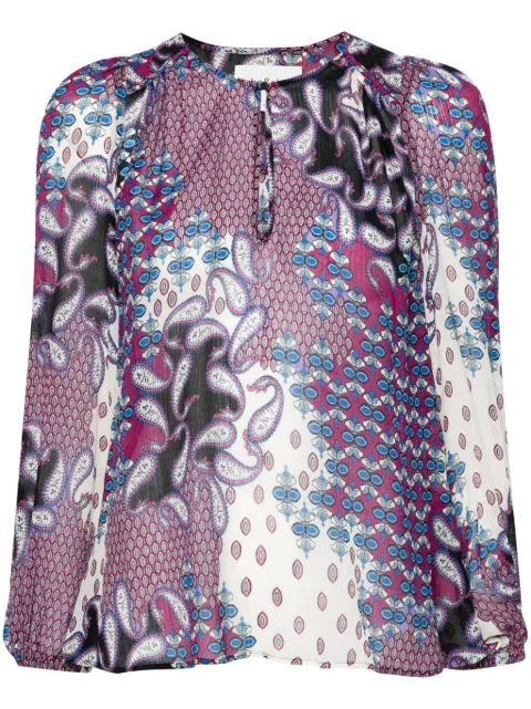 Ba&Sh Blair georgette blouse Purple 1E24BLAI