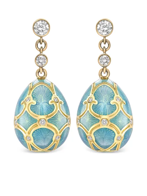 Fabergé 18kt yellow gold Heritage Egg diamonds drop earrings Gold 387EA1447